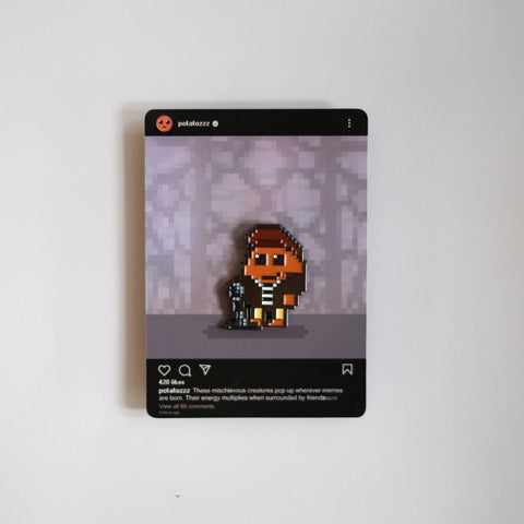 rick roll Potatoz pin