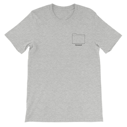 Homework Folder Tee in Prof. Grey color from 9GAG Shop