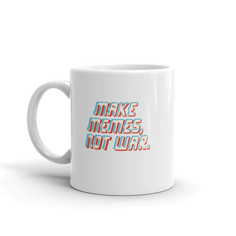 Make Memes, Not War Mug - 9GAG Shop