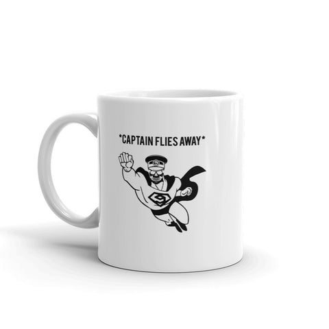 Captain Flies Away 9gag Meme Mug 